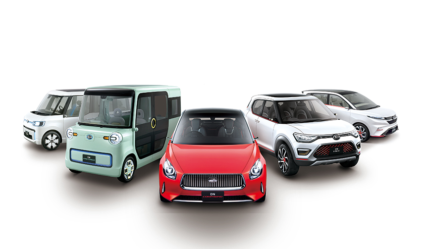 Five concept cars showcased in kei and compact formats | Daihatsu Gallery
