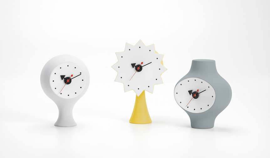 Designed by George Nelson in the 1950s. A phantom ceramic clock finally goes into production | Vitra Gallery