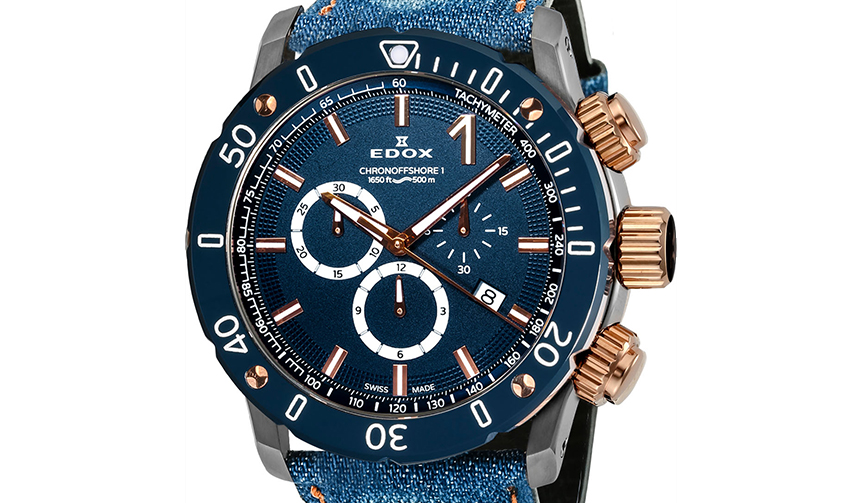 The "Chrono Offshore 1" Featuring Denim, Pre-released at BARNEYS NEW YORK | EDOX Gallery