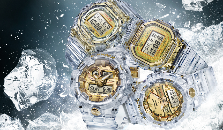 クリアスケルトンがゴールドカラーを引き立たせるG-SHOCK限定モデル｜CASIO ギャラリー