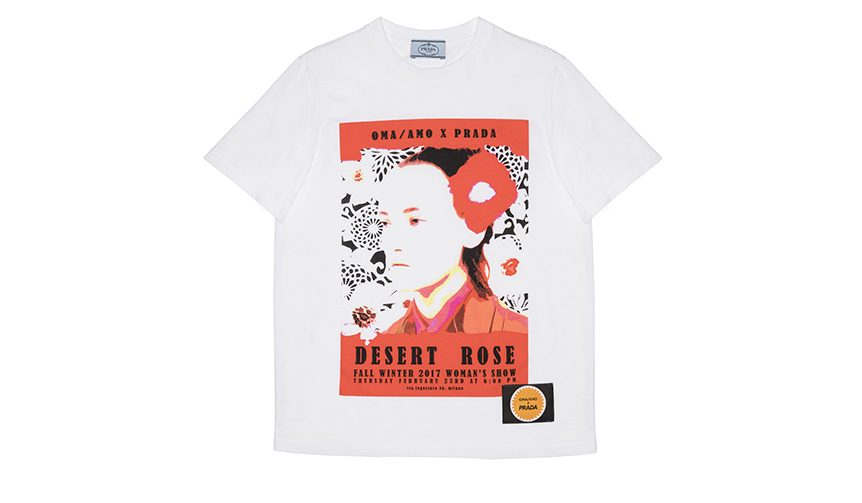 レディスコレクションからインスパイアされたプリントTシャツ「Prada Poster Girl」｜PRADA