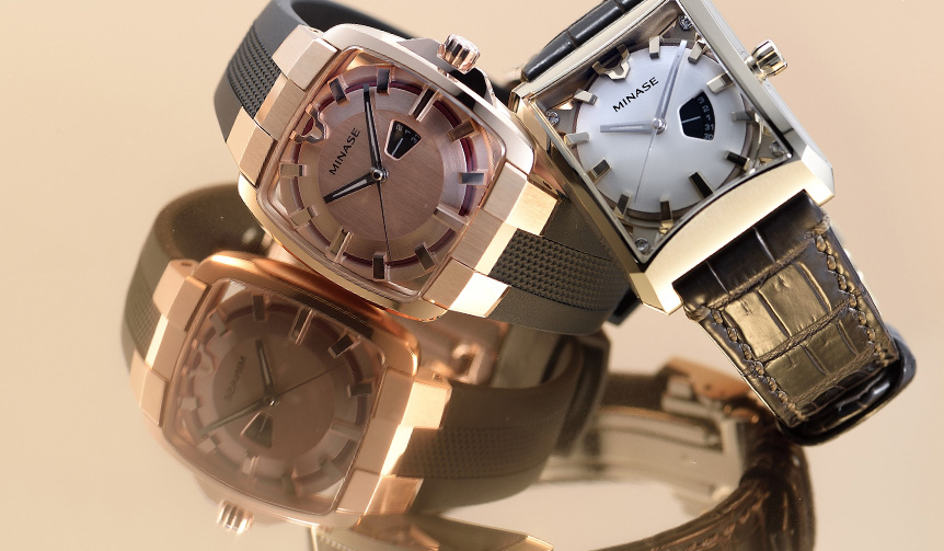 Introducing a mid-size model from the original Japanese watch brand, MINASE.