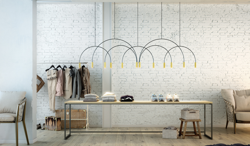 Illuminating even large spaces with delicate, airy lighting: "VOLTA" | estiluz