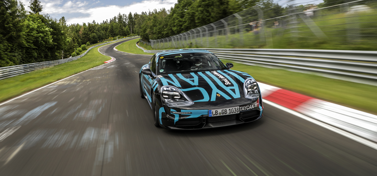 Porsche's First Electric SUV, the Taycan, Achieves New Nürburgring Lap Record | Porsche
