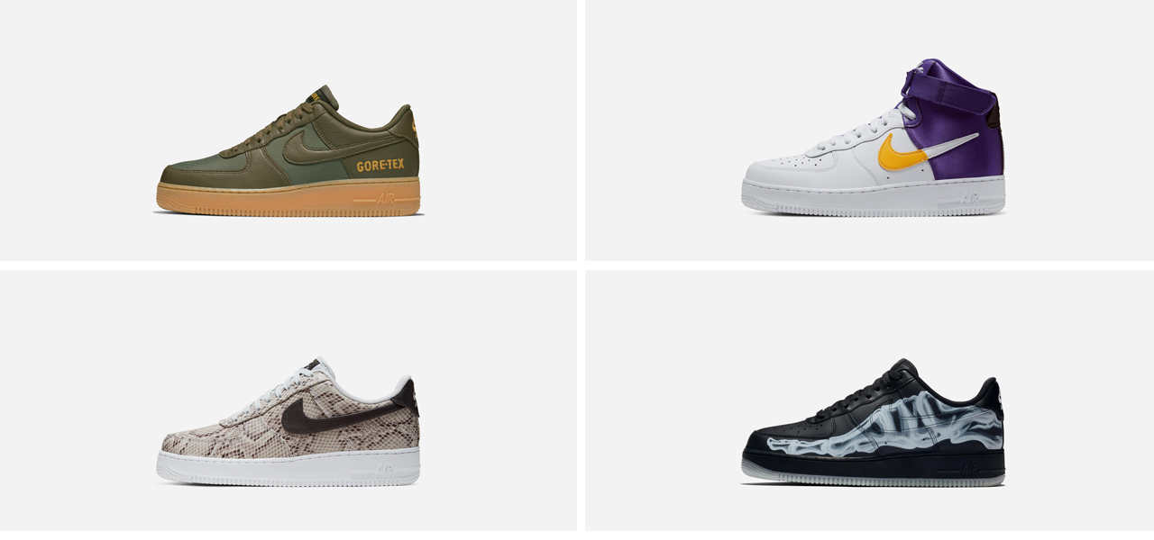New Nike Air Force 1s Explore Diverse Themes | NIKE