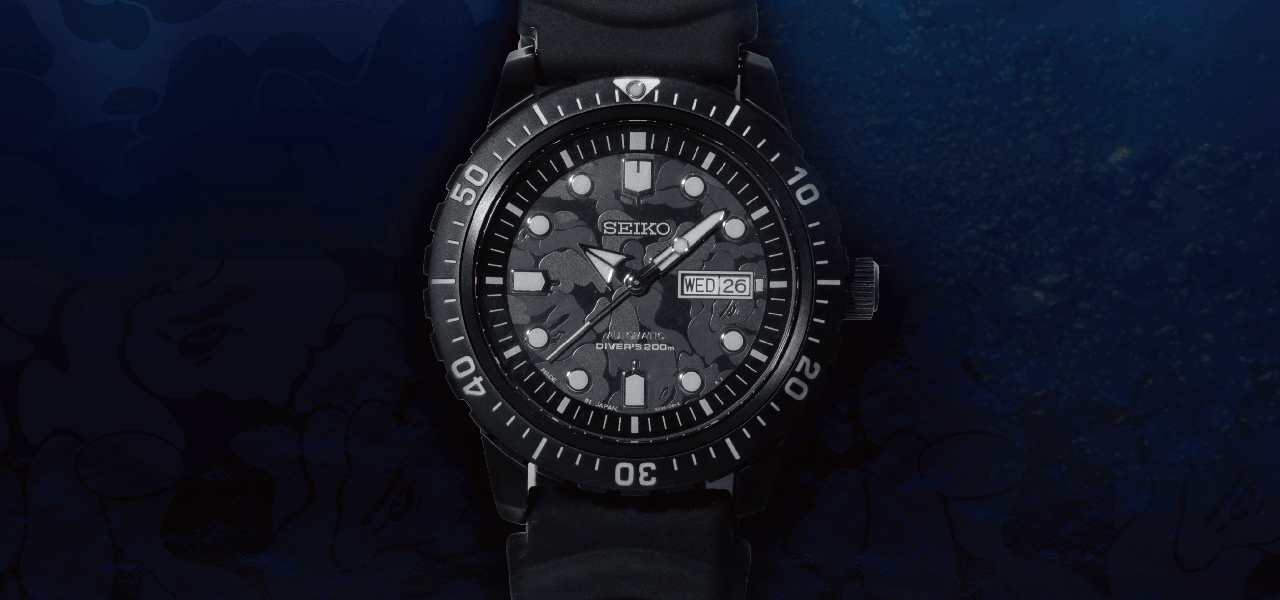 Japan-Exclusive Divers Watch in Collaboration with BAPE® | SEIKO
