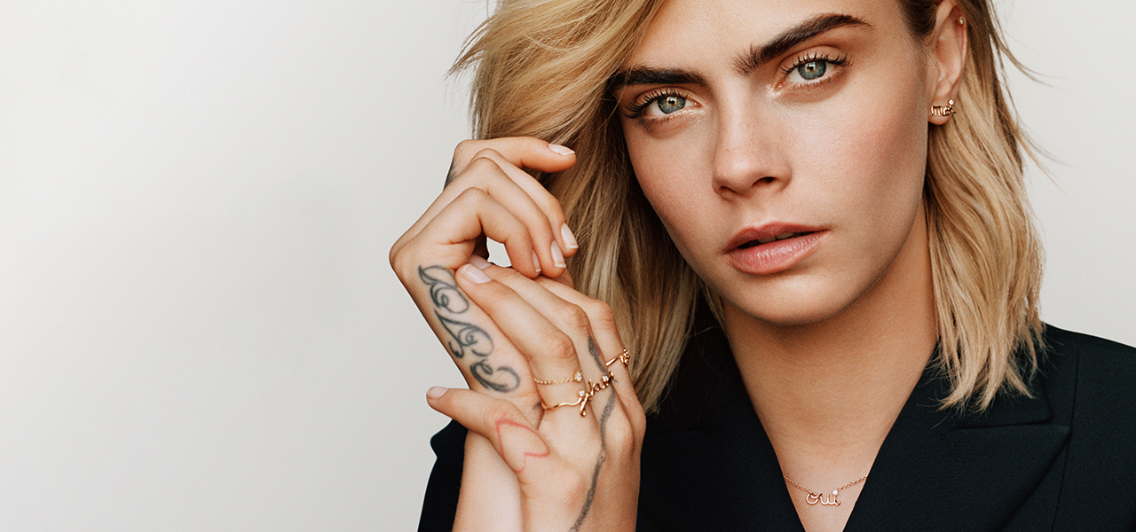 Cara Delevingne Adorns Herself with Dior's "Oui" Collection
