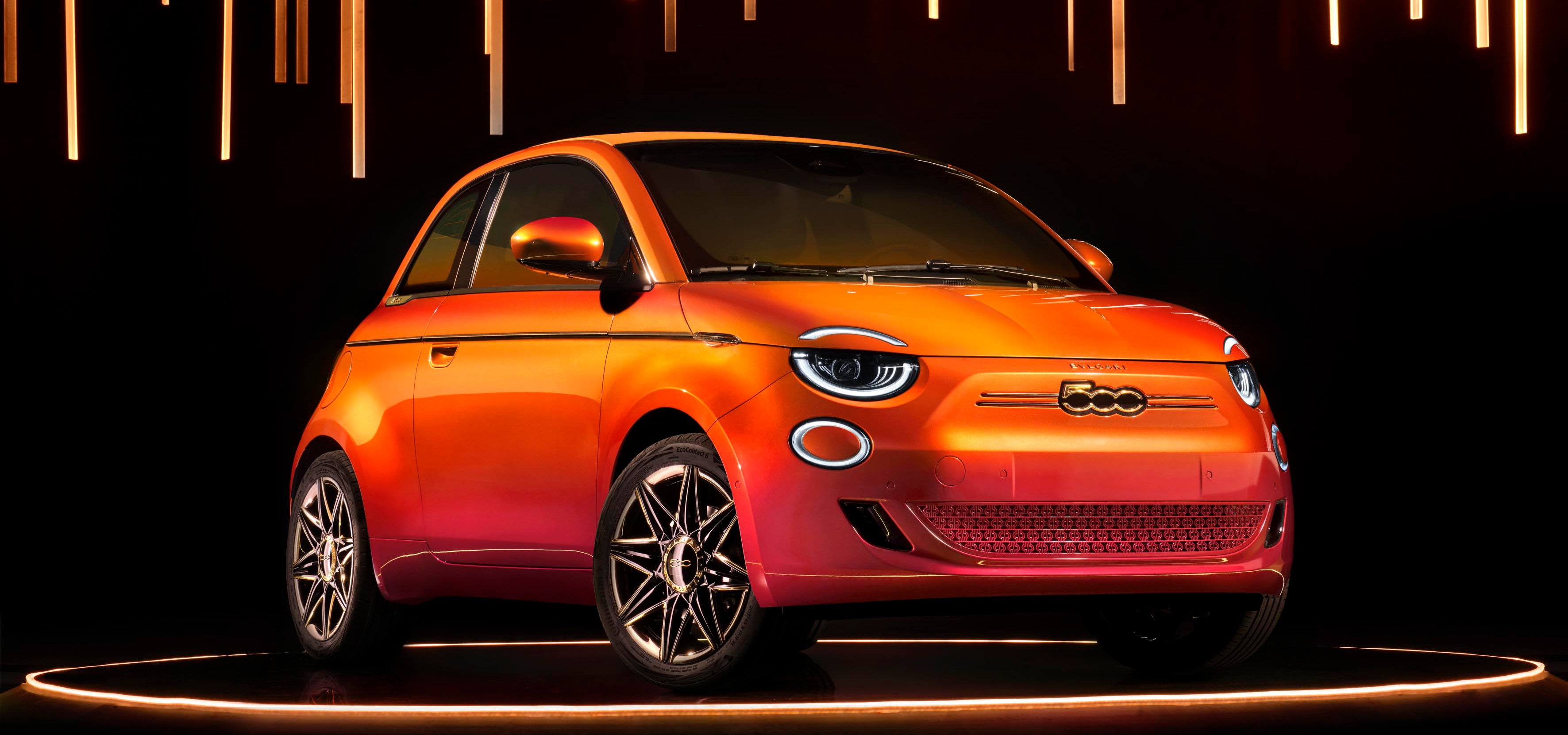 The First Custom-Made, One-of-a-Kind EV in the Fiat 500 Series | BVLGARI