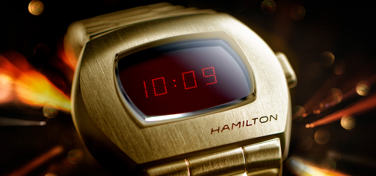 時計史に燦然と輝く世界初のLEDデジタルウオッチ「ハミルトン PSR」が復刻｜HAMILTON