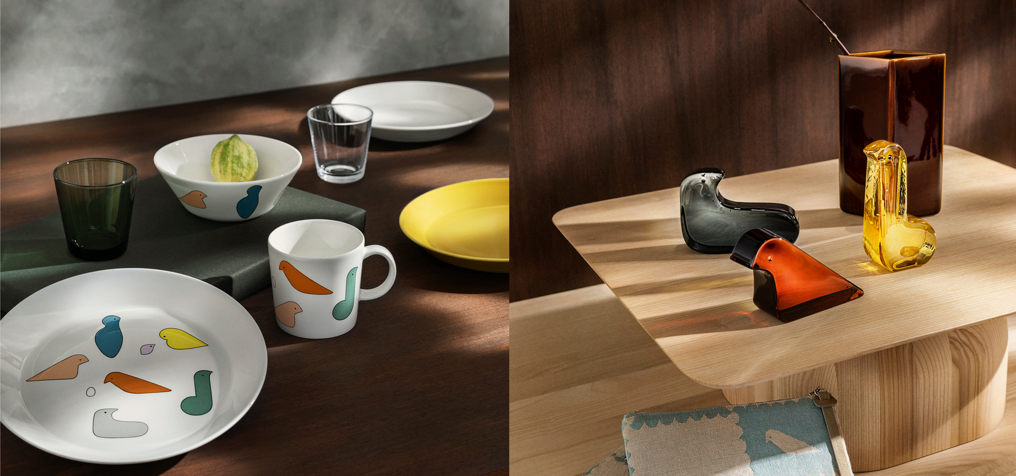 皆川明氏による鳥の模様が特徴。新たなコレクションがスタート｜Iittala × minä perhonen