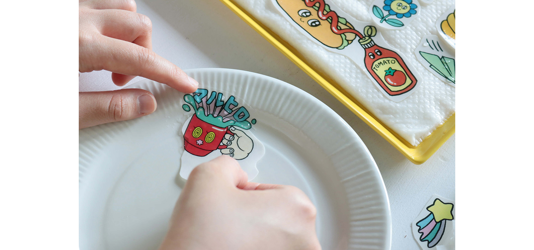 For Summer Vacation's Free Study Projects: A Transfer Sticker Craft Kit for Parents and Children to Enjoy | BARBAR