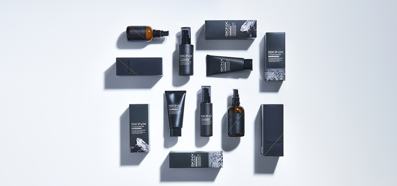 肌質に合わせて選べるメンズスキンケアシリーズ「SKIN X PLATINUM EDITION」｜SKIN X