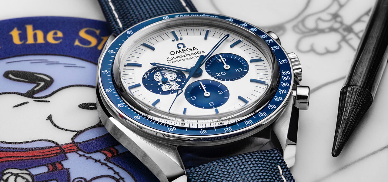 スピードマスター “シルバー スヌーピー アワード” 50 周年記念モデル｜OMEGA
