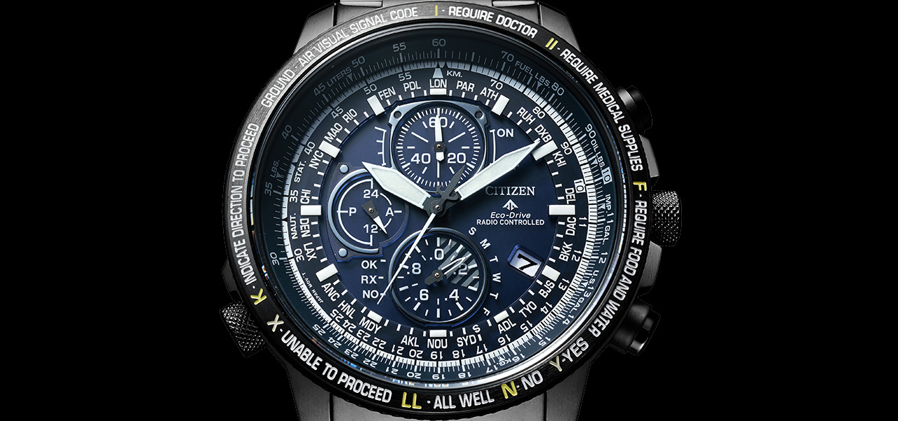 PROMASTER Eco-Drive Radio-Controlled "Direct Flight": Capturing the World of Aviation | CITIZEN