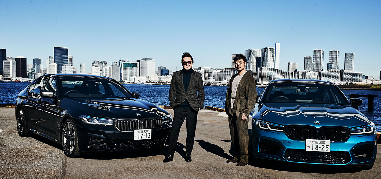 歌舞伎俳優 中村獅童×開化堂 八木隆裕が語る、BMW M5とM550i、似て非なる個性とパフォーマンス｜BMW