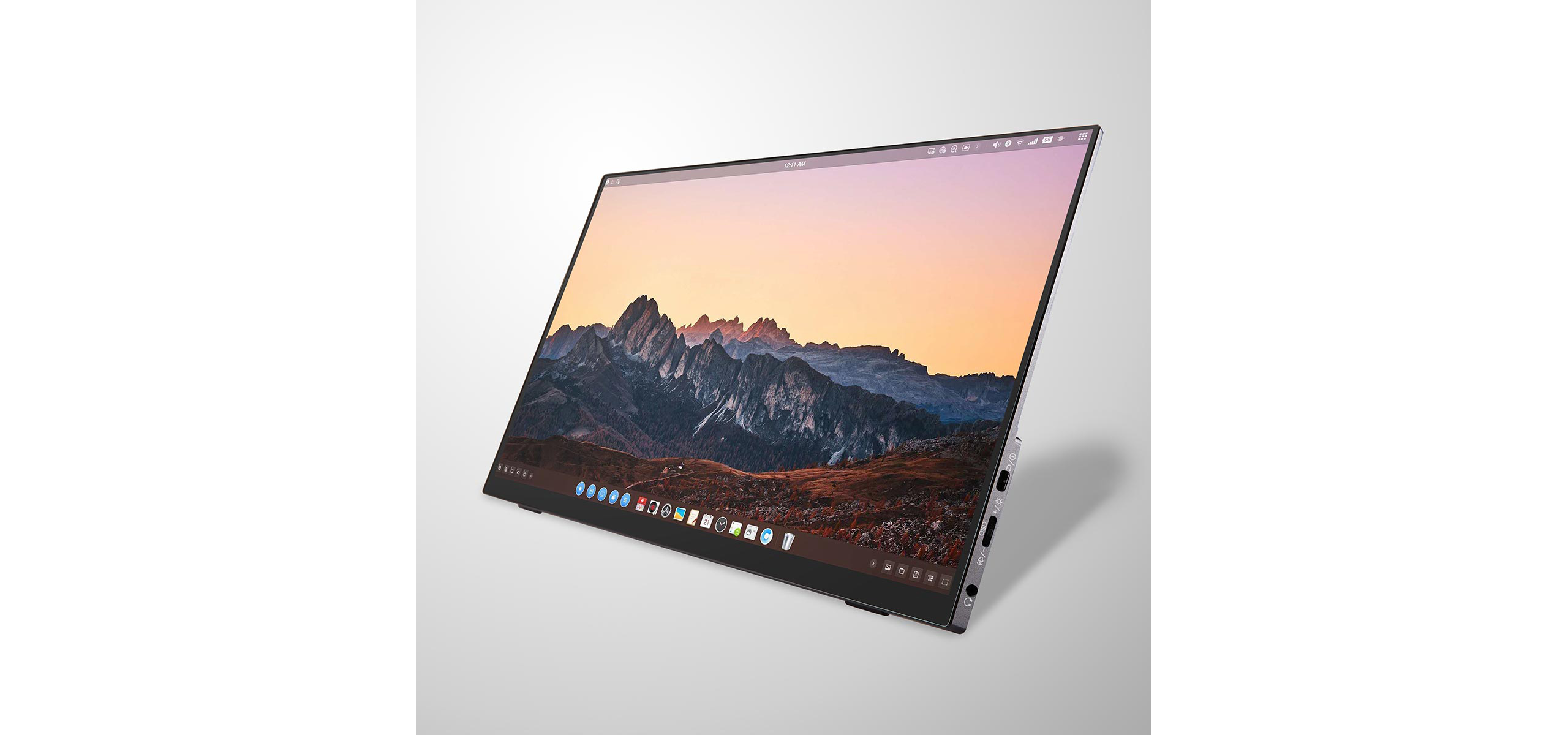 LINKS' portable LCD display is also ideal as a second screen for telework.