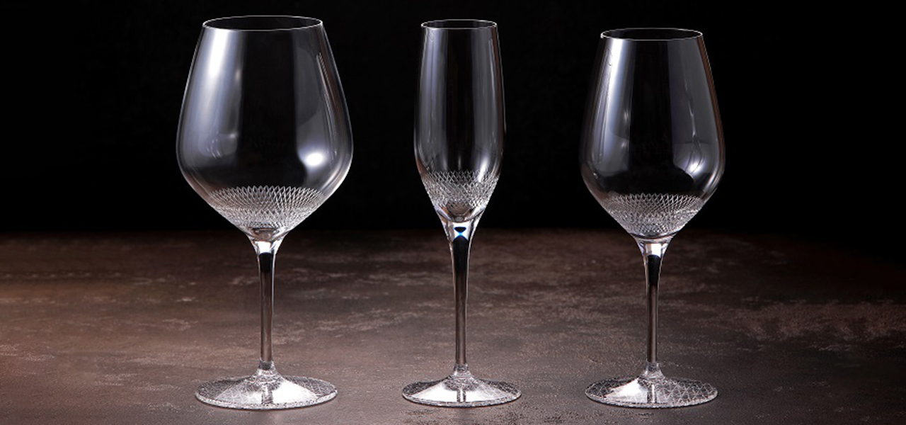 江戸切子による室町硝子工芸オリジナルワイングラス「SUI-REN（スイレン）」｜MUROMACHI GLASS ART