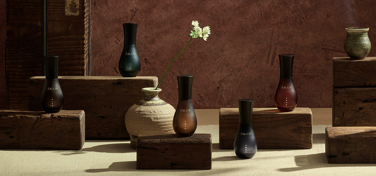 Aman's fine fragrances, inviting you on a sensory journey. | AMAN