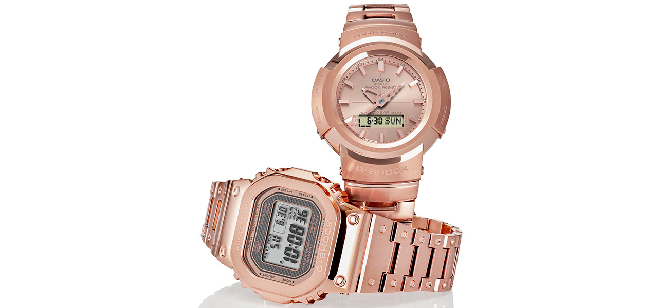 New Rose Gold Color Models Inspired by Metal Ingots | G-SHOCK