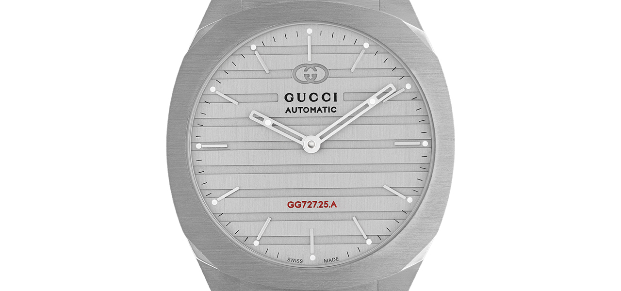 自社製造キャリバーを搭載した初のウルトラスリムウオッチ「GUCCI 25H」｜GUCCI