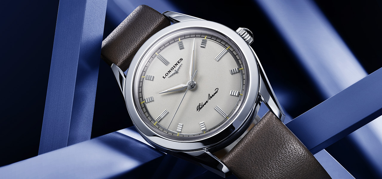The new "Longines Silver Arrow" conveys the positive aura of the 1950s to the present day. | LONGINES