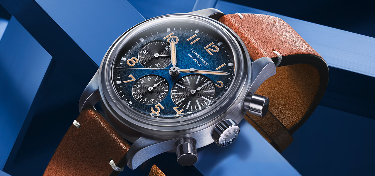 New for 2021. The new "Longines Avigation BigEye" pays homage to the world of aviation. | LONGINES