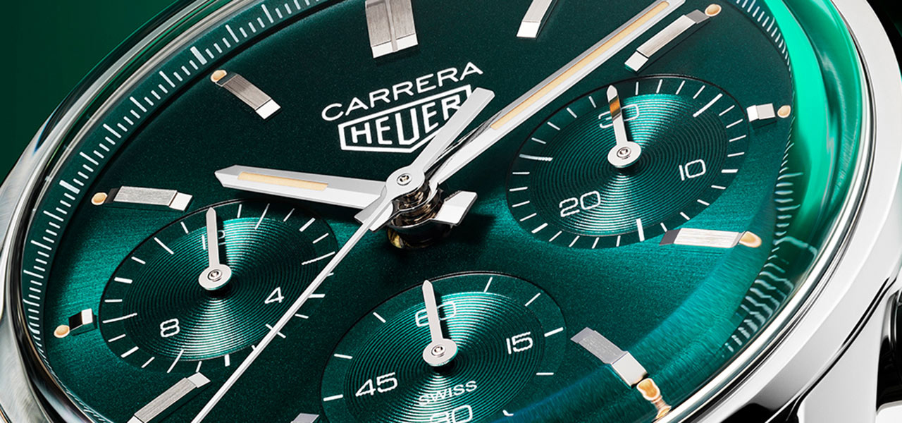 ヴィンテージ風のティールカラーが印象的な「タグ・ホイヤー カレラ グリーン スペシャルエディション」｜TAG HEUER