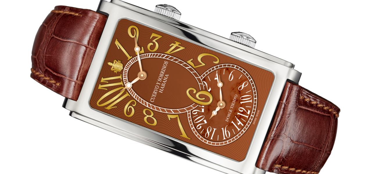 The New 'Prominente Doble Tiempo' Displays Two Time Zones Simultaneously | Cuervo y Sobrinos