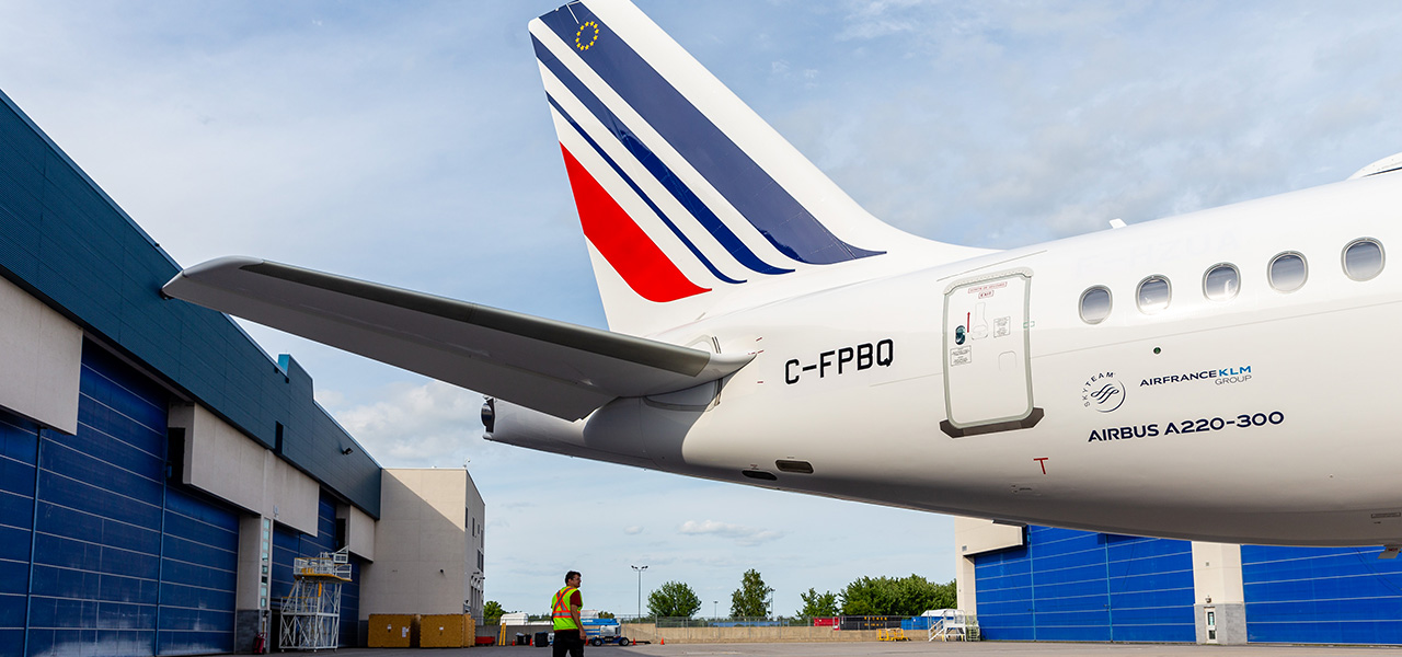 エールフランス航空がエアバスA220の初号機到着に向け準備｜AIRFRANCE