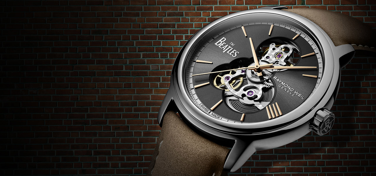 Limited to 3,000 pieces. A special collaboration watch with The Beatles | RAYMOND WEIL