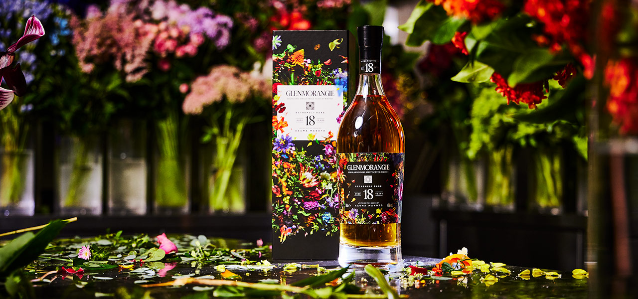 グレンモーレンジィのイメージを約100種類の花で表現した、東 信氏とのコラボモデル｜GLENMORANGIE