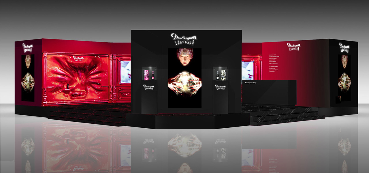 Introducing the "Dom Pérignon x Lady Gaga Pop-Up Store," embodying the world of THE QUEENDOM! Limited edition gift boxes also available | DOM PÉRIGNON