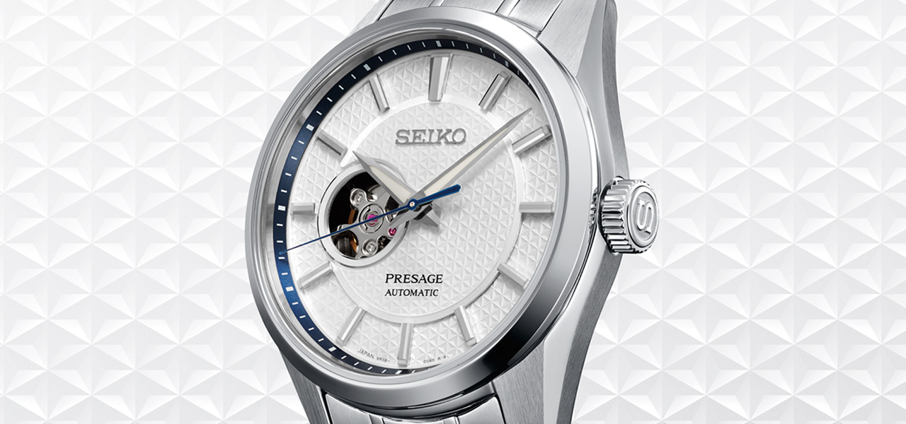  新開発オープンハート機構を搭載。＜セイコー プレザージュ＞2022年新作「Sharp Edged Series」｜SEIKO