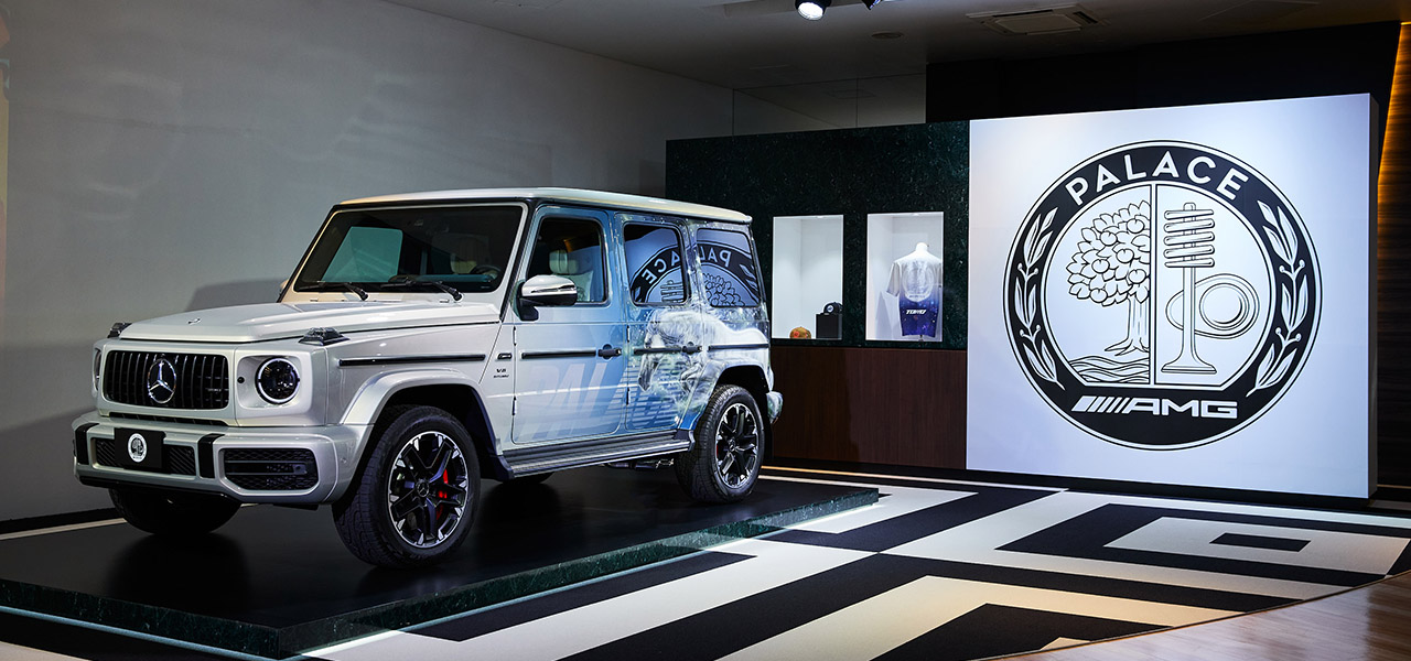 パレス スケートボードとのカプセルコレクションを記念したアートカーが東京に上陸｜Mercedes Benz