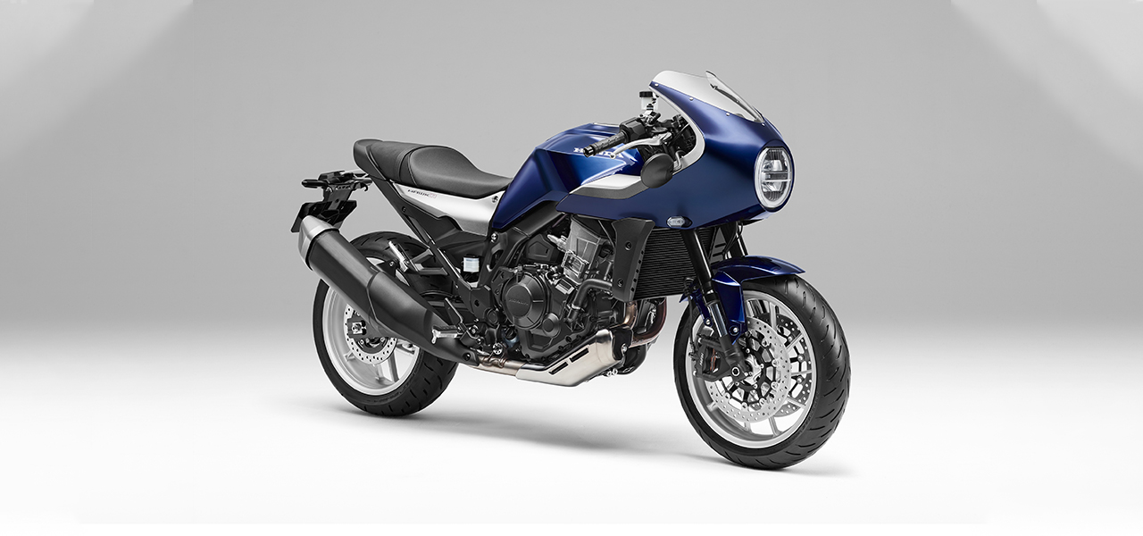 The classic cafe racer-style rocket cowl is superb—The new road sport model for the Japanese market, the "Hawk 11," launches this autumn | HONDA