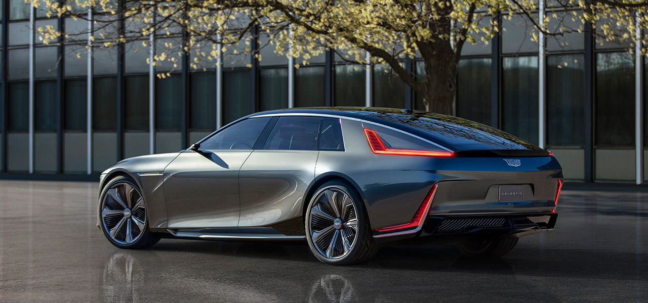 キャデラック、次世代最高級BEVセダン「セレスティック」のショーカーを世界初披露｜Cadillac