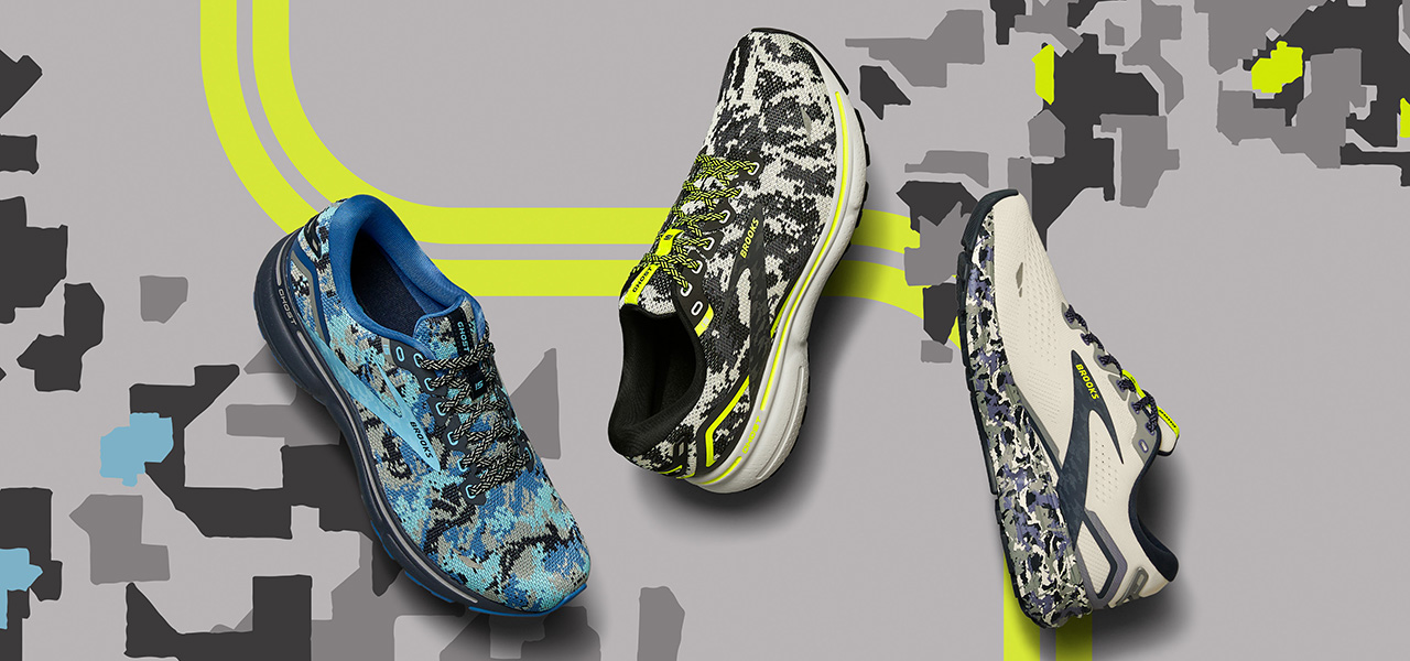 Brooks' Limited Edition 'Camo Pack' Returns for 2023 with Carbon-Neutral Shoes in Urban Camouflage | BROOKS