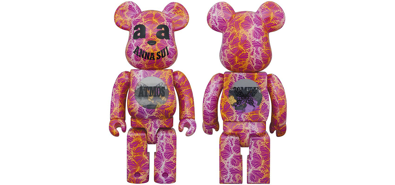 A street-style BE@RBRICK from the unique collaboration between ANNA SUI and atmos | MEDICOM TOY