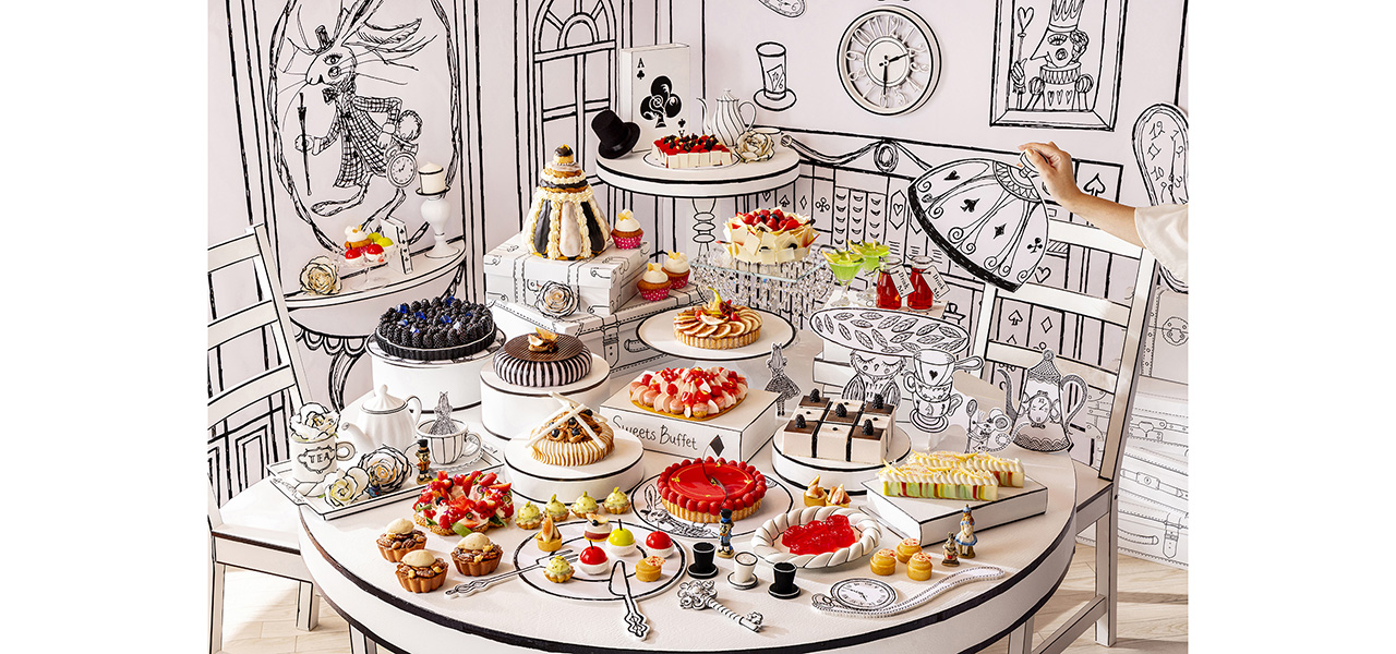 The "Alice in Wonderland" dessert buffet, embodying the world of picture books, is now at Hilton Tokyo | EAT
