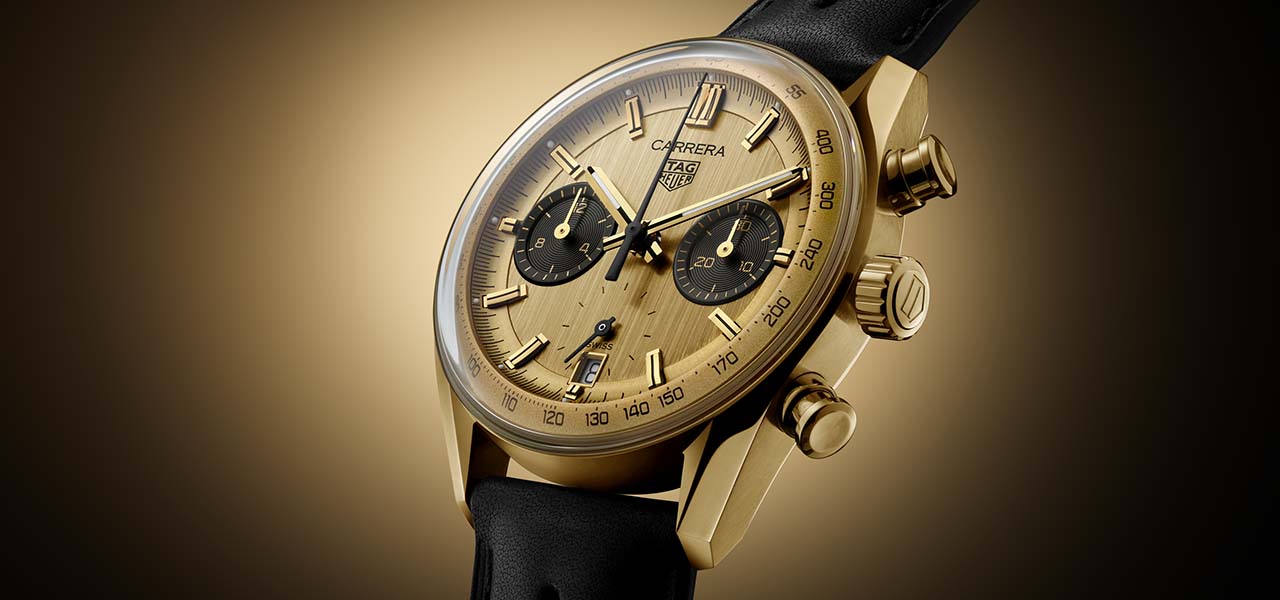 カレラ60周年の集大成を飾る、渾身のゴールドカラーモデルが登場｜TAG HEUER