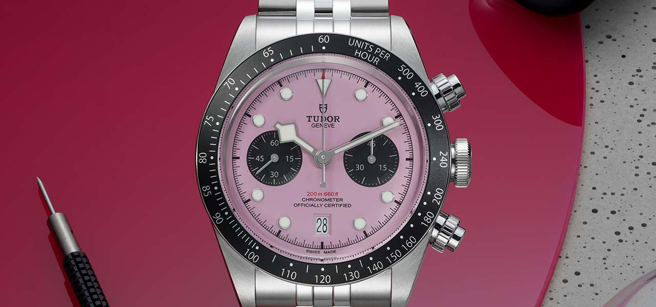 TUDOR Announces the New "Black Bay Chrono Pink" with a Striking Pink Dial