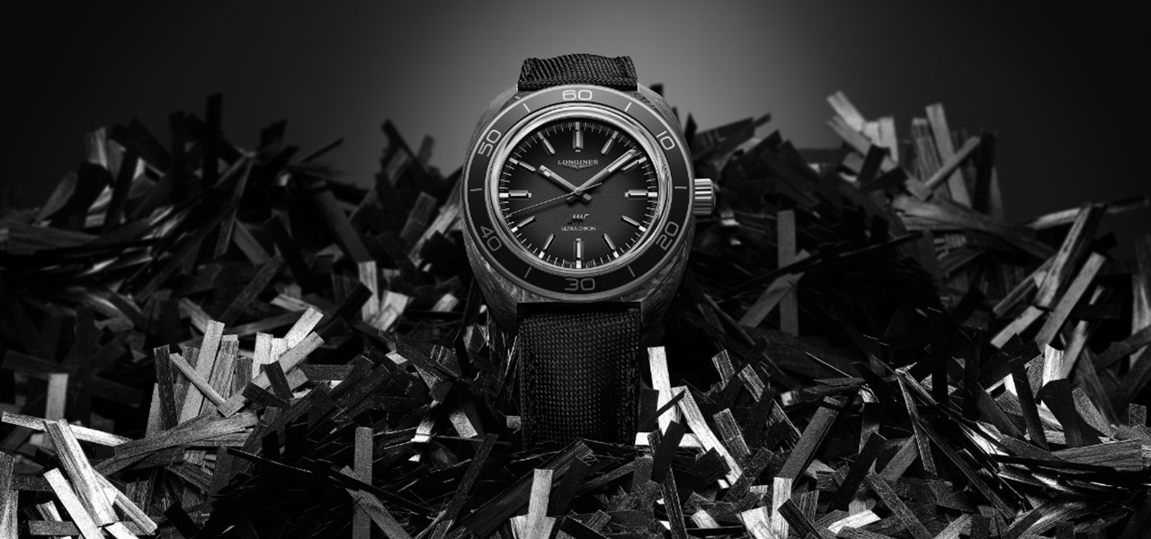 Longines' new model is an ambitious creation utilizing carbon.