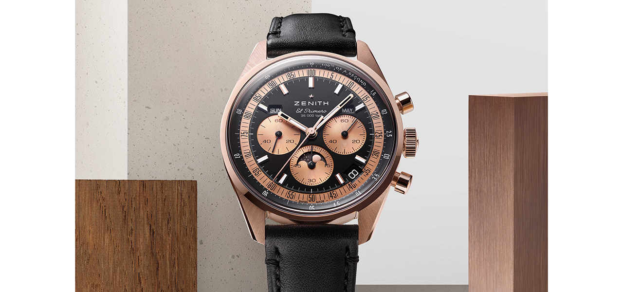 The Chronomaster Original Triple Calendar, clad in rose gold.