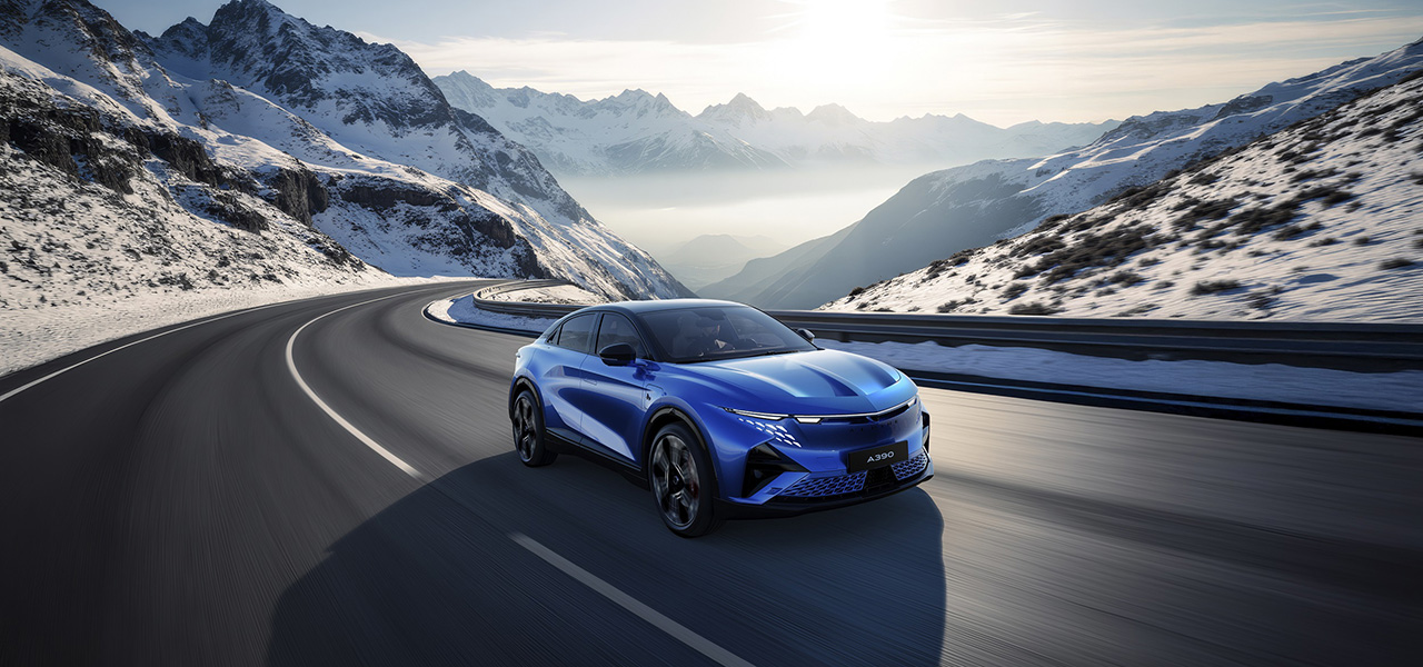 Alpine's second all-electric model, the A390, unveiled in France.
