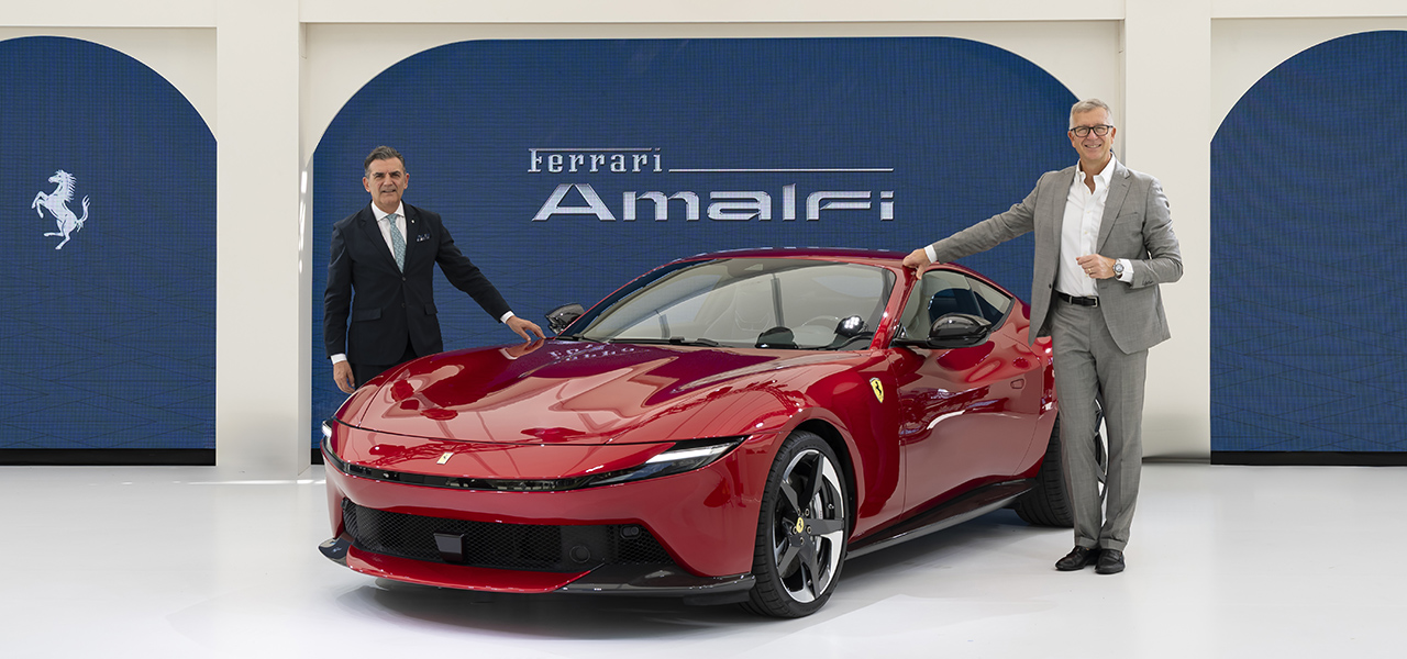 The successor to the Ferrari Roma, the "Amalfi," has arrived in Japan.