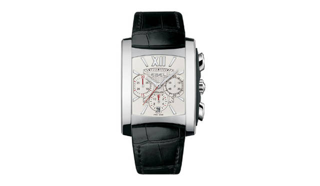 <b>EBEL｜エベル</b>　ブラジリア ジェント クロノグラフ　　自動巻き　SSケース　ラバープッシュガード　アリゲーターベルト