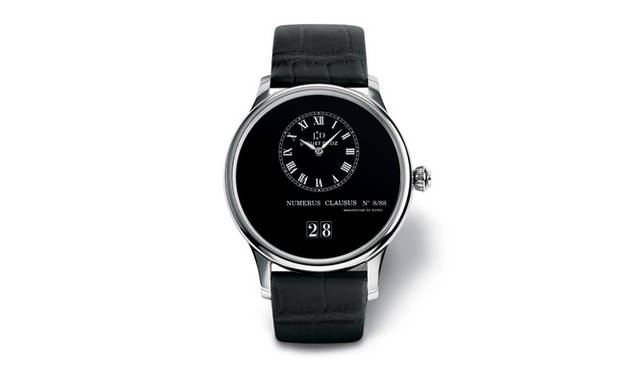 <b>JAQUET DROZ｜ジャケ ドロー</b>　グラン・デイト　ブラックエナメル　　自動巻き　18KWGケース　クロコダイルベルト