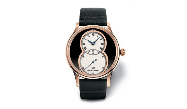 <b>JAQUET DROZ｜ジャケ ドロー</b>　グラン・セコンド オニキス 　　自動巻き　18Kレッドゴールドケース　クロコダイルベルト