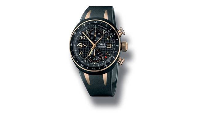 <b>ORIS｜オリス</b>　TT3 クロノグラフ　　自動巻き　チタン＆ローズゴールドケース　ラバーベルト