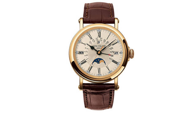 <strong>PATEK　PHILIPPE｜パテック フィリップ</strong>　永久カレンダー 5159　　自動巻き　18KYGケース　アリゲーターベルト（ブラウン）